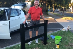 Finished preparing the Haldane Street corner posts for the new sign