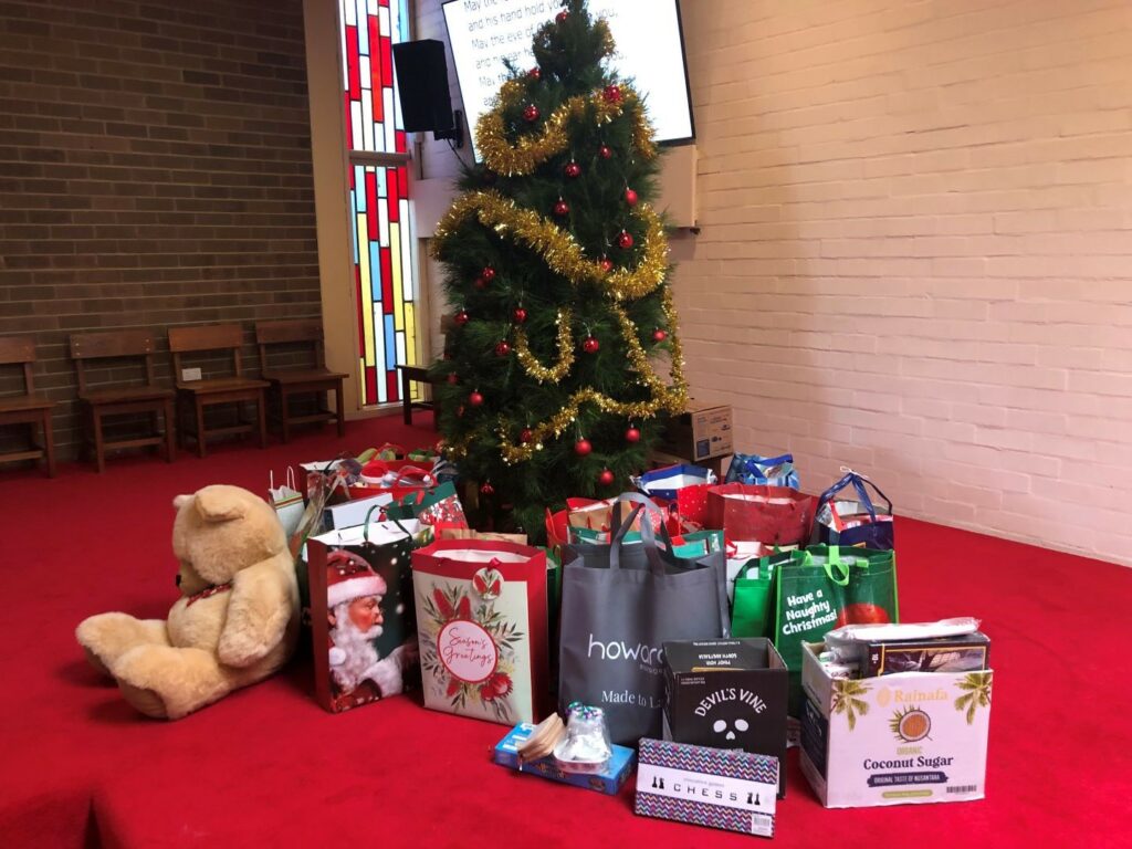 Wonderful array of gifts donated by the church congregation for Family Life to distribute to its clients in the area who are facing challenges this Christmas